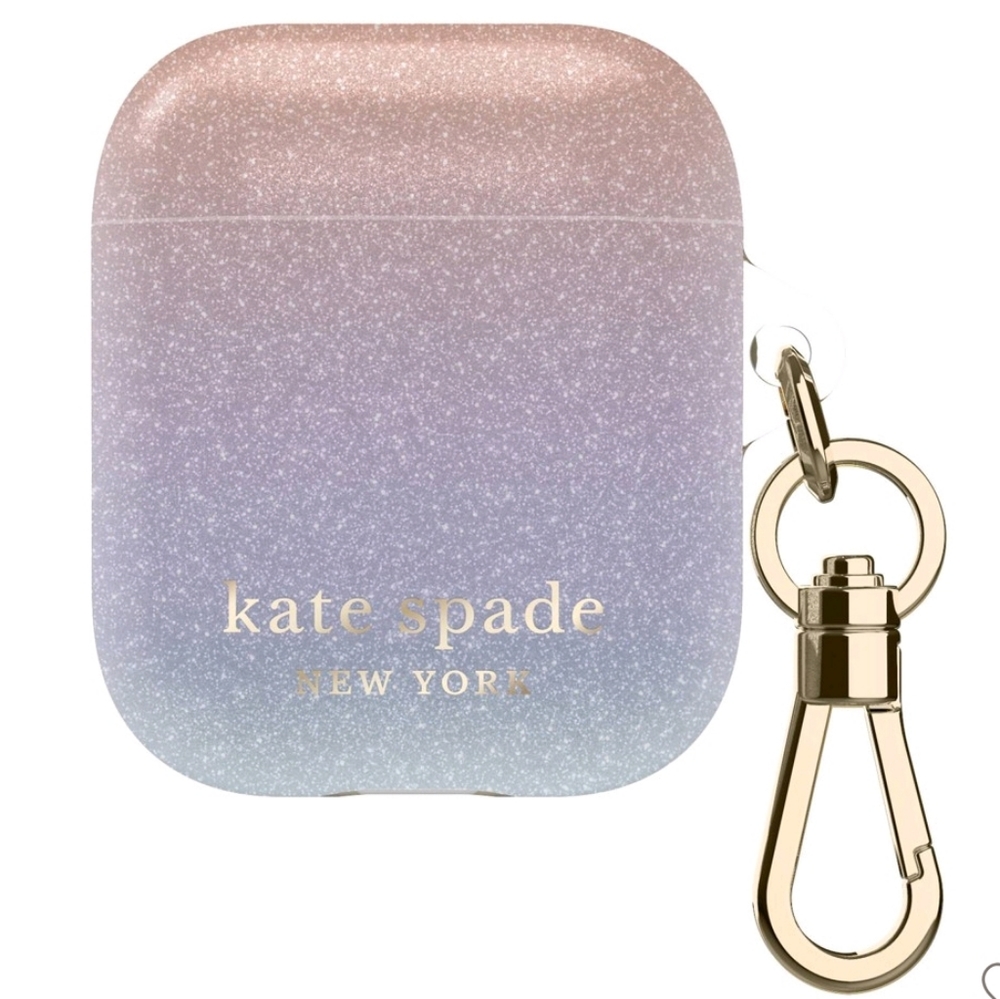 Kate spade New York AirPods Ombre Glitter Case New In Box
